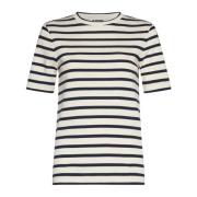 Jil Sander Randig bomull T-shirts och Polos Multicolor, Dam