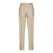 Ermenegildo Zegna Beige Byxor Regular Fit Beige, Herr