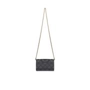 Tory Burch Svart Soft Chain Plånbok Black, Dam