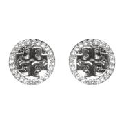 Tory Burch Pave Stud Örhänge Gray, Dam