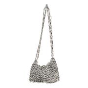 Paco Rabanne Metallic Cross Body Väska Aw24 Gray, Dam