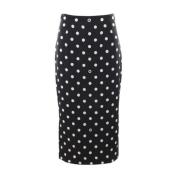 Dolce & Gabbana Pennkjol med Polka Dots Black, Dam