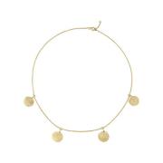 Ines De La Fressange Paris Lutece halsband, 4 förgyllda motiv Yellow, ...