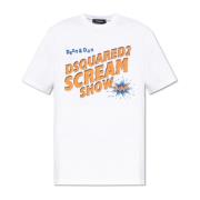 Dsquared2 T-shirt med logotyp White, Herr