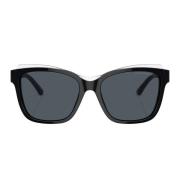 Emporio Armani Kristall Svart Cat-Eye Solglasögon Black, Dam