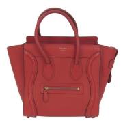 Celine Vintage Pre-owned Laeder handvskor Red, Dam