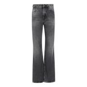 Haikure Korea Stilfull Denim Jeans Black, Dam