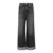 Agolde Högmidjade Skinny Jeans Black, Dam