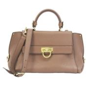 Salvatore Ferragamo Pre-owned Pre-owned Laeder handvskor Brown, Dam