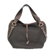 Celine Vintage Pre-owned Canvas handvskor Brown, Dam