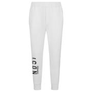 Dsquared2 Icon Joggerbyxor med Elastisk Midja White, Herr