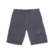 Lyle & Scott Mörkblå Bermuda Cargo Byxor Blue, Herr