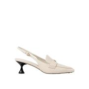 Tory Burch Elegant Ballett Slingback Skor Beige, Dam