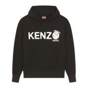 Kenzo Oversize Hoodie Svart Black, Herr