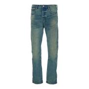 Purple Brand Blå Slim Straight Jeans Blue, Herr