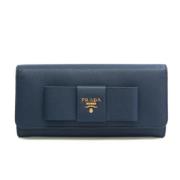 Prada Vintage Pre-owned Laeder plnbcker Blue, Dam