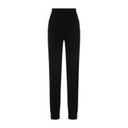 Saint Laurent Svarta Cashmere Leggings Aw23 Black, Dam