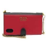 Prada Vintage Pre-owned Laeder hem-och-kontorstillbehr Red, Dam