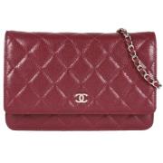 Chanel Vintage Pre-owned Laeder chanel-vskor Red, Dam