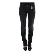 Ermanno Scervino Blå Slim Fit Jeans Black, Dam