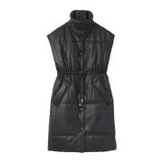 Proenza Schouler Quiltad Puffer Vest Black, Dam