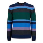 Gallo Multifärgad Randig Crew-Neck Tröja Multicolor, Herr