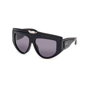 Max Mara Stiliga solglasögon i svart och grå Black, Dam