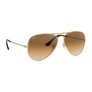 Ray-Ban Aviator Solglasögon Metall Kristall Unisex Yellow, Herr