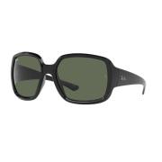 Ray-Ban Powderhorn Solglasögon Grön Lins Svart Ram Black, Unisex