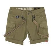 Alpha Industries Verktyg Shorts Oliv Streetwear Green, Herr