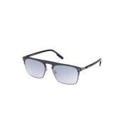 Ermenegildo Zegna Blå Spegel Solglasögon Ez0216-H-90X Blue, Herr