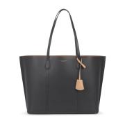 Tory Burch Svart Triple-Compartment Tote Väska Black, Dam