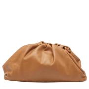 Bottega Veneta Vintage Pre-owned Laeder kuvertvskor Brown, Dam