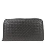 Bottega Veneta Vintage Pre-owned Laeder plnbcker Black, Dam