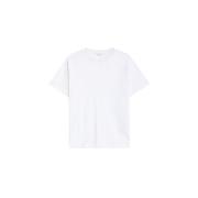 Dries Van Noten Vit Bomull T-shirt med Crew Neck White, Herr