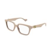 Gucci Stilfull Nude Ram Glasögon Brown, Unisex