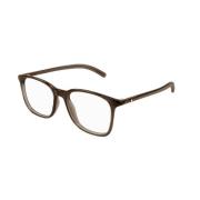 MONTBLANC Brun Elegant Glasögon Höjer Din Stil Brown, Unisex