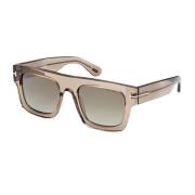 Tom Ford Fausto Transparent Square-Frame Solglasögon Multicolor, Unise...