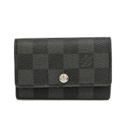 Louis Vuitton Vintage Pre-owned Tyg nyckelhllare Black, Dam