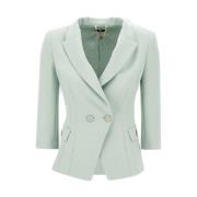 Elisabetta Franchi Sky Blazer Dammode Blue, Dam