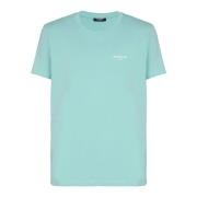 Balmain Paris flocked kortärmad T-shirt Blue, Herr