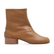 Maison Margiela Läder `Tabi` stövlar Brown, Dam