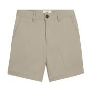 Ami Paris Klassiska Chino Satin Shorts Green, Herr