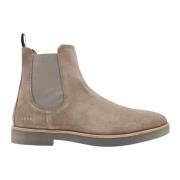 Nubikk Chelsea Boot Suede II Taupe Sand Beige, Herr