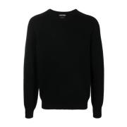 Tom Ford Round-neck Knitwear Black, Herr