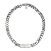 Balmain Signatur Tubulär bh-halsband Gray, Herr