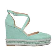 Alma EN Pena Rhinestone Kil Sandal Green, Dam