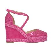 ALMA EN PENA Rhinestone kilklackssandal Pink, Dam