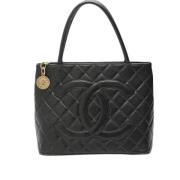 Chanel Vintage Pre-owned Laeder chanel-vskor Black, Dam