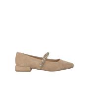 Alma EN Pena Ballerina med Strassband Beige, Dam